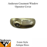 Andersen Perma-Shield Improved/E-Z Casement Windows - Operator Cover - Estate Style - Antique Brass