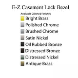 Andersen E-Z Casement Lock Bezel - Brushed/Satin Nickel