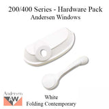 Andersen Improved Casement Window Handle For 200 400 Series Windows Hardware Pack Folding Opener Traditional White