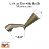 Andersen Window Crank Handle, Perma-Shield Casement, Easy Grip Classic - Stone