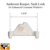 Andersen Keeper, Sash Lock, Enhanced Casement- LH