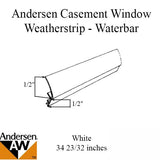 Andersen Perma-Shield Casement Windows - Weatherstrip - Waterbar - 34 23/32 inches - White