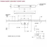 Truth 13875 Short Lock Box for French Casement Push Out Window - ZYD