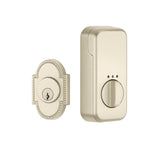 Emtek EMP28459 Knoxville Deadbolt - Brass - Single Cylinder - EMPowered 2 Upgrade