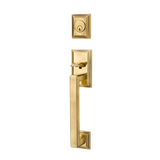 Emtek EMP4213 Hamden Single Cylinder Entrance Handleset - Brass Tubular - EMPowered Upgrade