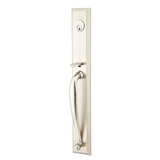 Emtek EMP4415 Jefferson Single Cylinder Entrance Handleset - Brass Tubular - EMPowered Upgrade