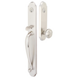 Emtek 4324 Wilmington Double Cylinder Entrance Handleset - Brass Tubular