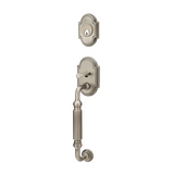 Emtek EMP4310 Knoxville Single Cylinder Entrance Handleset - Brass Tubular - EMPowered Upgrade