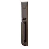 Emtek EMP4212 Melrose Single Cylinder Entrance Handleset - Brass Tubular - EMPowered Upgrade