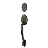 Emtek EMP4410 Saratoga Single Cylinder Entrance Handleset - Brass Tubular - EMPowered Upgrade