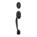 Emtek EMP4312 Nashville Single Cylinder Entrance Handleset - Brass Tubular - EMPowered Upgrade