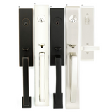 Emtek EMP4818 Davos Single Cylinder Entrance Handleset - Brass Tubular - EMPowered Upgrade