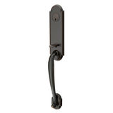 Emtek EMP4313 Richmond Single Cylinder Entrance Handleset - Brass Tubular - EMPowered Upgrade