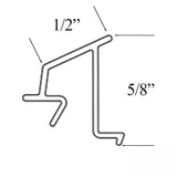 Andersen Glazing Bead, Perma-Shield Improved/E-Z 400 Series, 5/8" CXW1/CP30, 32-1/2" - Terratone