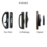 NW Reverse Clamp Sliding Patio Door Handle Set - Black