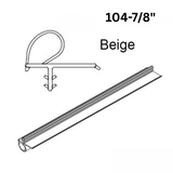 Marvin Clad Inswing Wood Door Jamb Weatherstrip V796 Bulb, Frame 104-7/8" - Beige