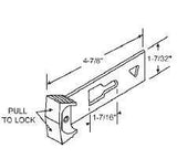 Capitol Door Locking Bar, Stamped Steel Bar With Plastic Finger