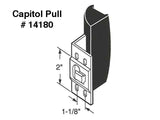 Capitol Door Locking Bar, Stamped Steel Bar With Plastic Finger