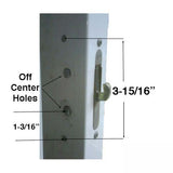 Legacy Glass Sliding Door Handle, Offset Thumb Turn - Choose Color