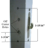 Legacy Handle Set for Sliding Glass Doors Keyed Offset Thumb-turn