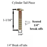 Cylinder Tail Piece For 1-3/8 To 1-5/8 Thick Door, Length 27mm