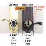 PEACHTREE PRADO HINGED DOOR HARDWARE HANDLE SET - WEISER KEYWAY -14421-WR