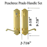 PEACHTREE PRADO HINGED DOOR HARDWARE HANDLE SET - WEISER KEYWAY -14421-WR