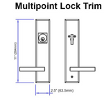 Times Active Keyed Multipoint Lock Trim Schlage 5 Pin Keyway