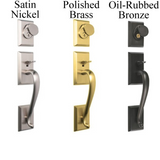 Savoy Grip Entry Handleset for Multipoint Locks Schlage 5 Pin Keyway