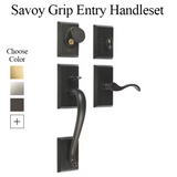 Savoy Grip Entry Handleset for Multipoint Locks Schlage 5 Pin Keyway