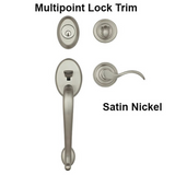 Winslow Active Keyed Multipoint Lock Trim Wave Lever Schlage 5 Pin Keyway