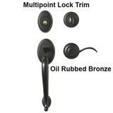 Winslow Active Keyed Multipoint Lock Trim Wave Lever Schlage 5 Pin Keyway