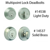 Multipoint Lock Deadbolt Trim, Light Duty