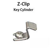 Z-Clip for Key Cylinder - Sliding Door Handleset Lock