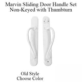 Marvin Sliding Door Handle Set, Old Style, Active, NO Key with Thumb-turn - Choose Color