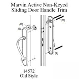 Marvin Sliding Door Handle Set, Old Style, Active, NO Key with Thumb-turn - Choose Color