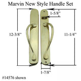 Marvin Sliding Door Wide Handle Set, Active, Keyed with Thumbturn, New Style - Choose Color