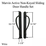 MARVIN Active Non-Keyed Center Thumb Narrow SLIDING DOOR HANDLE SET - Choose Color