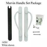 MARVIN Active Non-Keyed Center Thumb Narrow SLIDING DOOR HANDLE SET - Choose Color