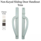 Truth Non-Keyed Curved Top Sliding Door Handleset Trim - Choose Color