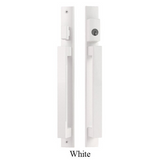 Modern Contemporary Inline Sliding Patio Door Handle Set Active Keyed Exterior with Interior Thumbturn