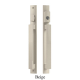 Modern Contemporary Inline Sliding Patio Door Handle Set Active Keyed Exterior with Interior Thumbturn