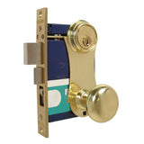 Marks USA 21 Series - Entrance Double Cylinder, Unilock Ornamental Iron Mortise Lock, Round Knob