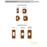 Emtek 4300 Knoxville Dummy Entrance Handleset - Brass Tubular