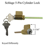 American Cylinder Lock, Schlage SC1, 5 Pin Tumbler - Keyed Different