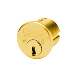 Medeco Original Standard 6 Pin Mortise Cylinder, 1-1/8" - 1-3/4", Straight Cam, 00 Keyway