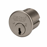 Medeco Original Standard 6 Pin Mortise Cylinder, 1-1/8" - 1-3/4", Straight Cam, 00 Keyway