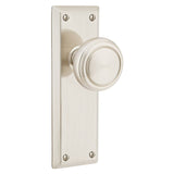 Emtek 8204 Quincy 7-1/8" Non-Keyed Sideplate Lockset, Privacy - Brass Tubular