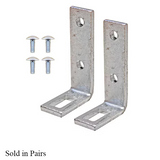 Steel Sliding Patio Door Keeper with 7/8" Screw Hole Center and 1" Projection