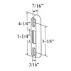 Strike / Keeper, Raised 1/2 Inch, Single Point Sliding Door Lock